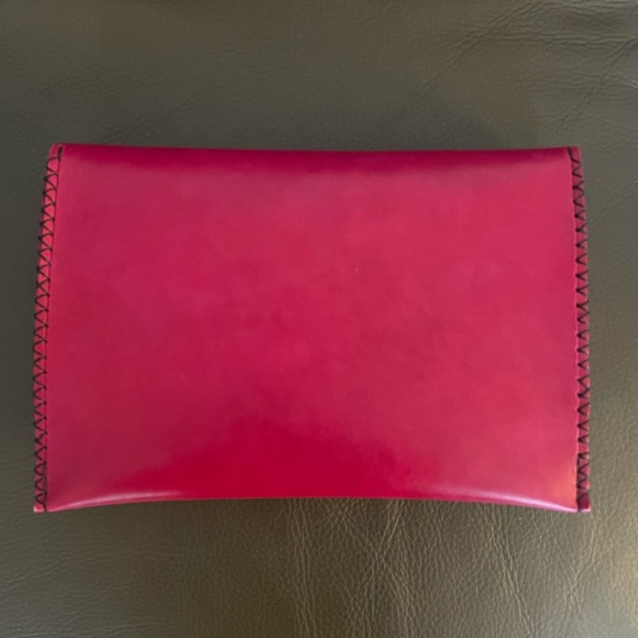 Pink Artisan real leather clutch - Picture 6 of 6
